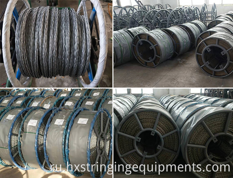 Anti-twisting Braided Galvanized Steel Wire Pilot Rope